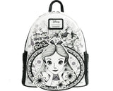 Loungefly Alice in Wonderland Sketch Mini Backpack
