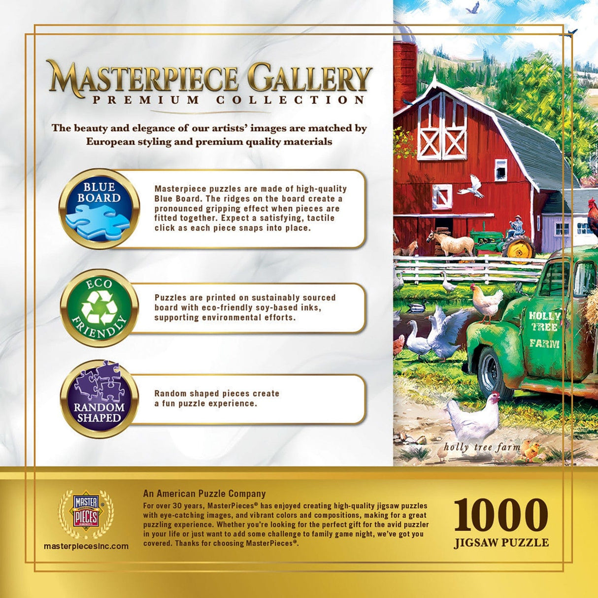 Masterpiece Gallery - Holly Tree Farm 1000 Piece Jigsaw Puzzle