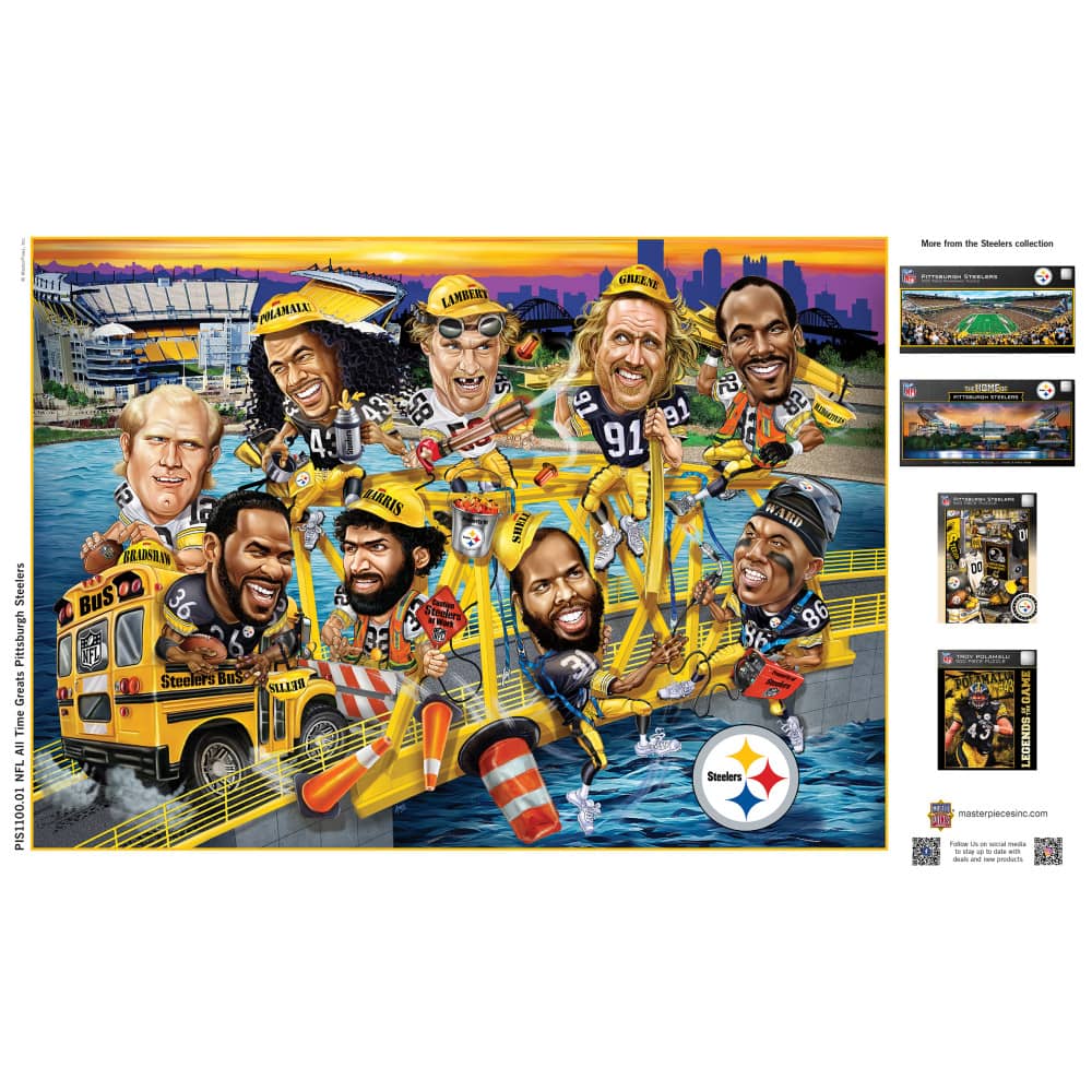 Pittsburgh Steelers - All Time Greats 500 Piece Jigsaw Puzzle