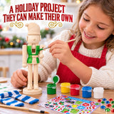 Holiday Craft Kit - Nutcracker Elf Wood Craft & Paint Kit