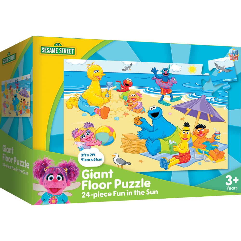 Sesame Street - Fun in The Sun 24 Piece Floor Jigsaw Puzzle