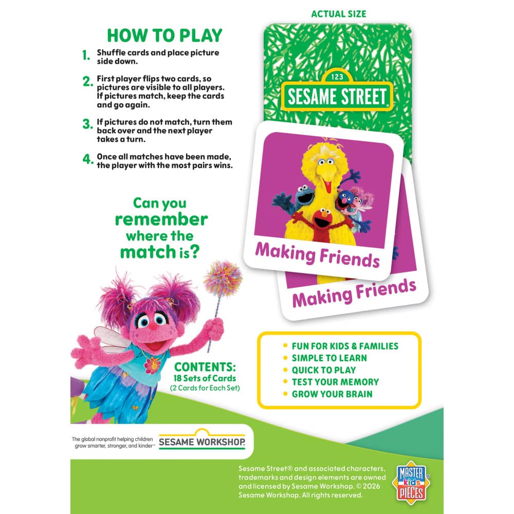 Sesame Street - Elmo & Friends Matching Game