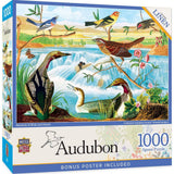 Audubon - Harmony of Birds and Stream 1000 Piece Jigsaw Puzzle