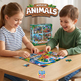 World of Animals 100 Piece Jigsaw Puzzles 4-Pack V1