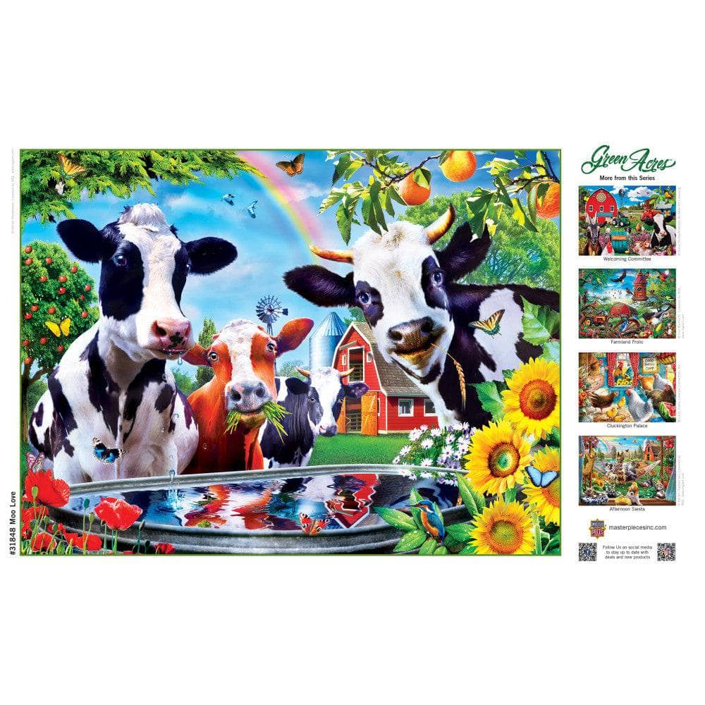 Green Acres - Moo Love 300 Piece EZ Grip Jigsaw Puzzle
