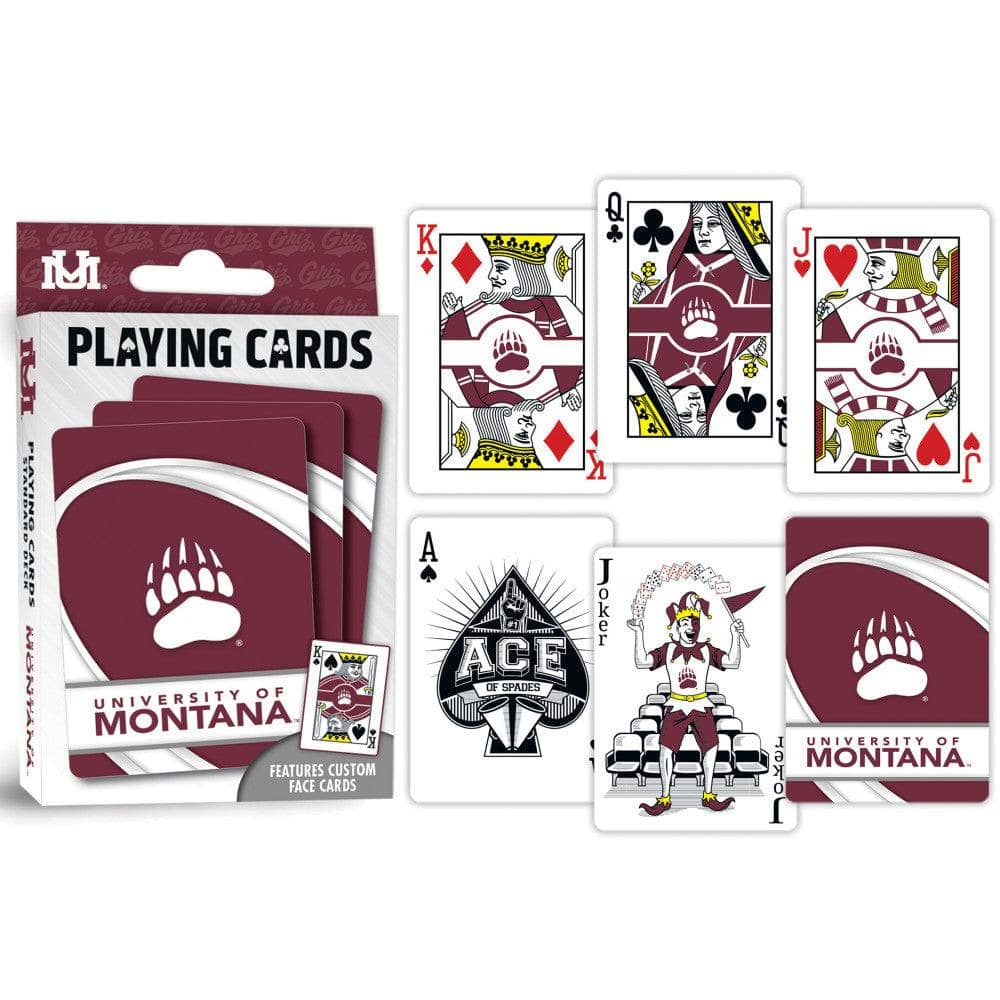 Montana Grizzlies Playing Cards - 54 Card Deck