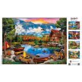 Time Away - Sunset Canoe 1000 Piece Jigsaw Puzzle