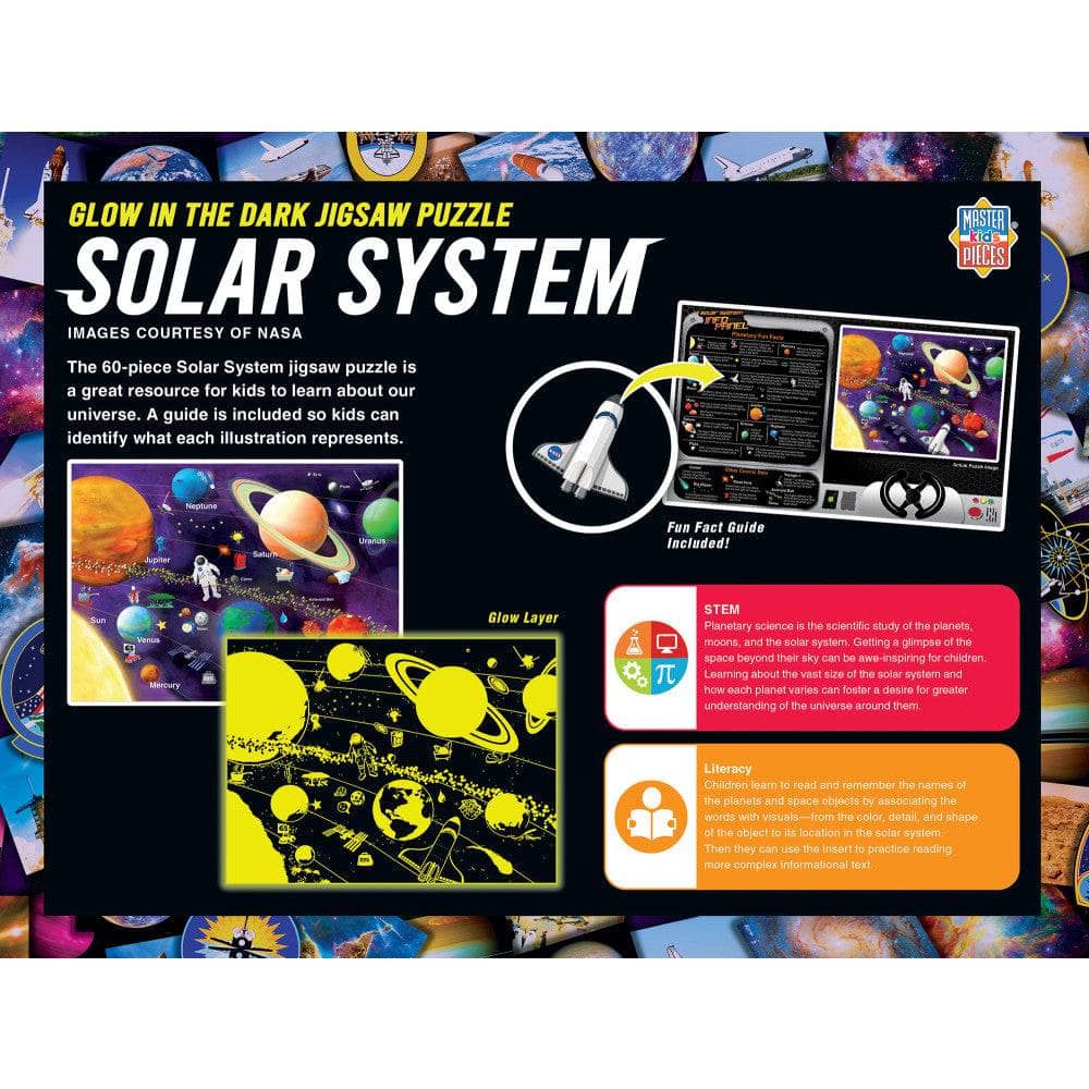 Glow in the Dark - Solar System 60 Piece Jigsaw Puzzle