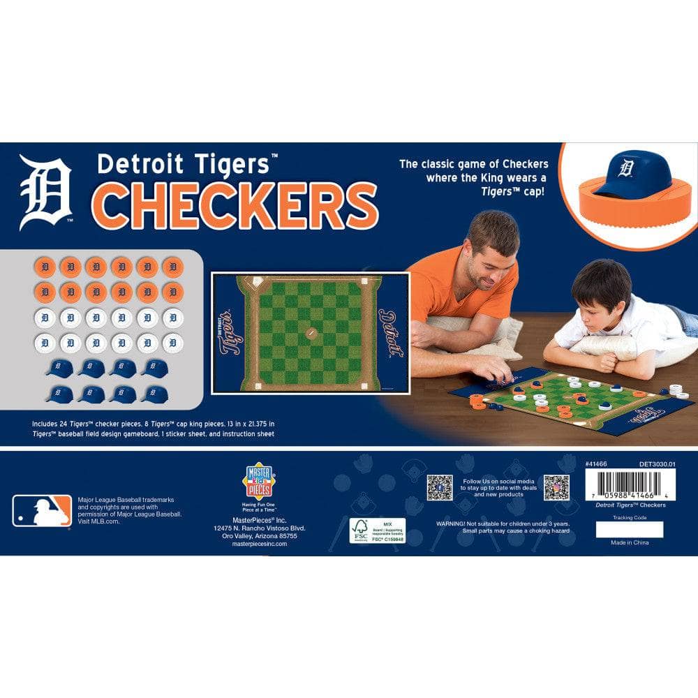 Detroit Tigers MLB Checkers