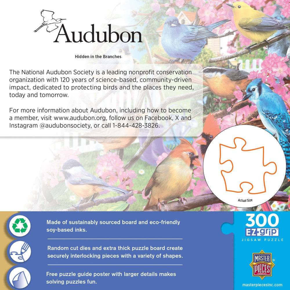 Audubon - Hidden in the Branches 300 Piece EZ Grip Jigsaw Puzzle