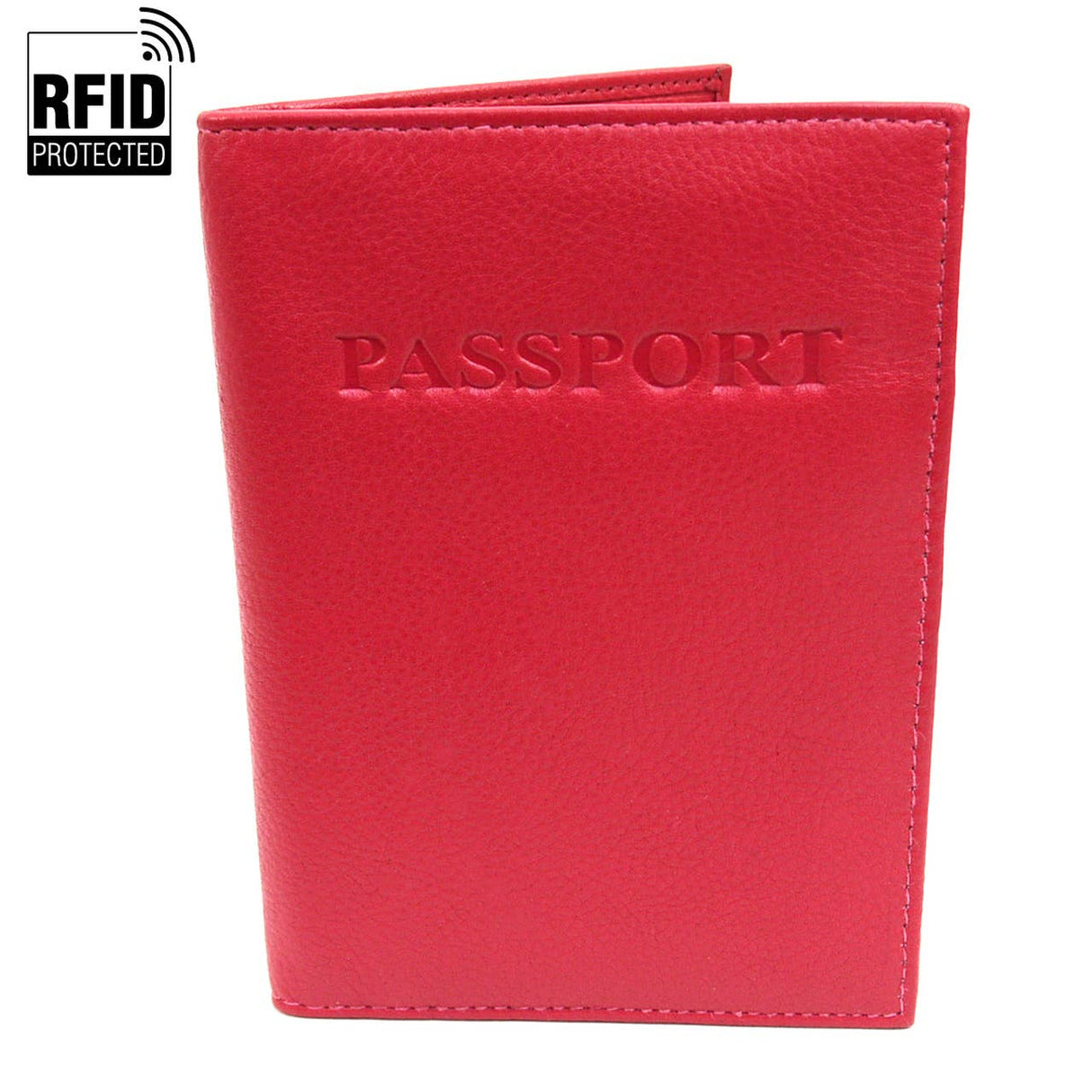 RFID Genuine Leather Passport Case