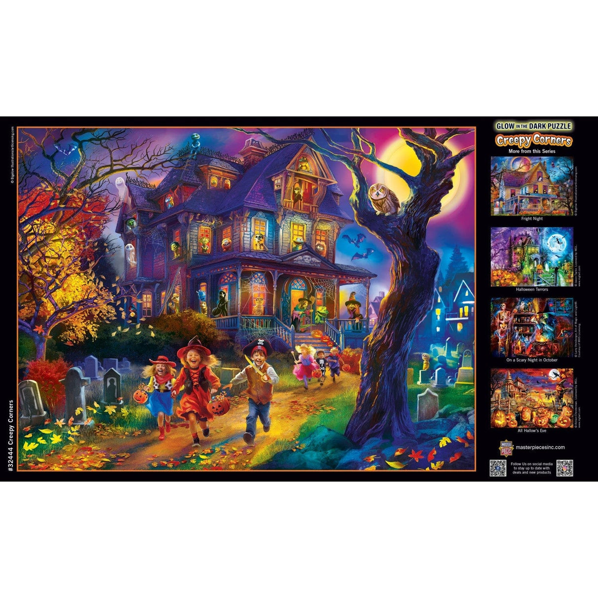 Glow in the Dark - Creepy Corners 300 Piece EZ Grip Jigsaw Puzzle