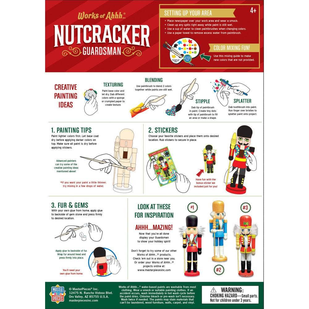 Holiday Craft Kit - Nutcracker Guard Wood Craft & Paint Kit