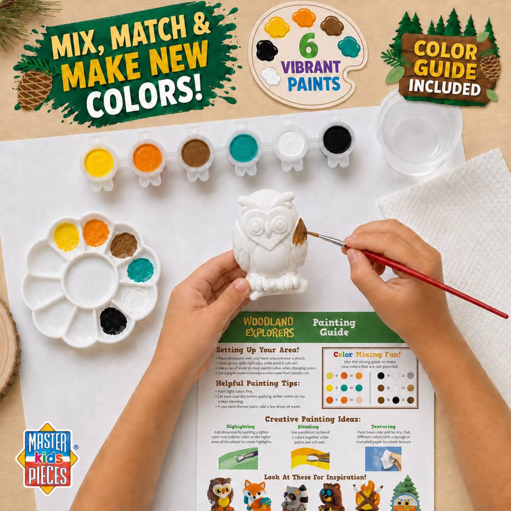 Woodland Explorers - Plaster Figurine Paint Set