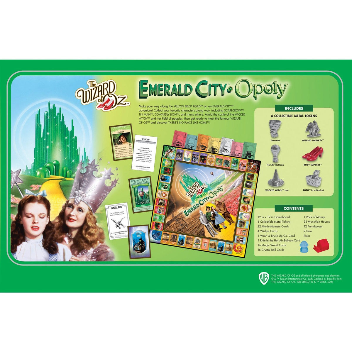 Wizard of Oz - Emerald City Opoly Board Game