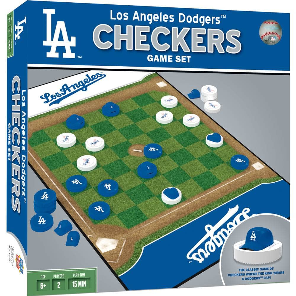 Los Angeles Dodgers Checkers Board Game
