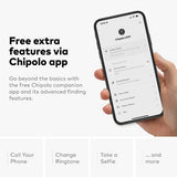 Colors Chipolo CARD + LOOP Bundle – Rechargeable Bluetooth Trackers (Wallet & Item Finder for iPhone & Android)