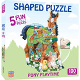 Pony Playtime - 100 Piece Shaped Jigsaw Puzzle