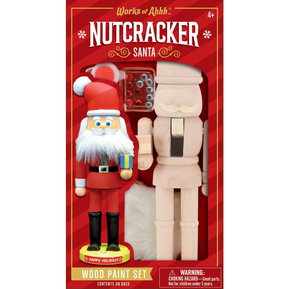 Nutcracker Santa Wood Paint Set