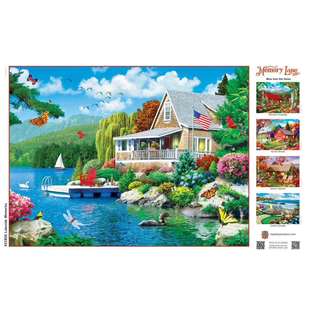 Memory Lane - Lakeside Memories 300 Piece EZ Grip Jigsaw Puzzle