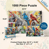Audubon - Backyard Birds 1000 Piece Jigsaw Puzzle