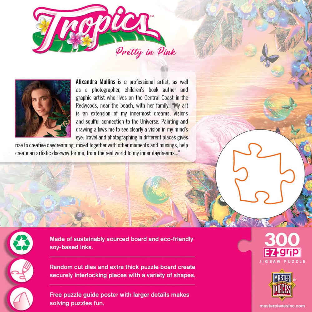 Tropics - Pretty in Pink 300 Piece EZ Grip Jigsaw Puzzle