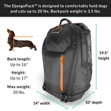 DjangoPack™ Dog/Cat/Pet Carrier Backpack - Django