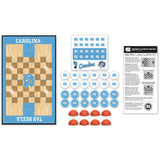 UNC Tar Heels Checkers Board Game