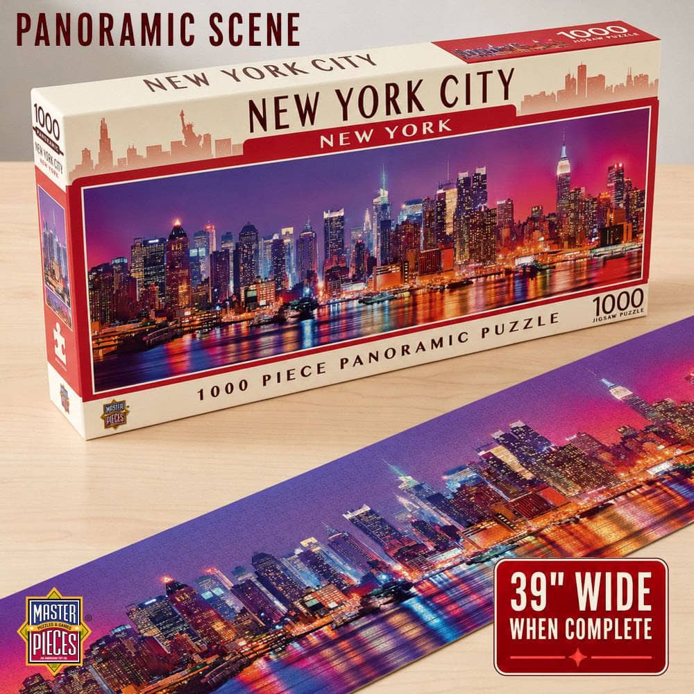 New York City, New York 1000 Piece Panoramic Jigsaw Puzzle