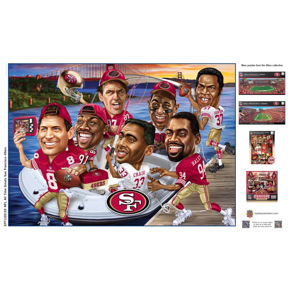 San Francisco 49ers - All Time Greats 500 Piece Jigsaw Puzzle