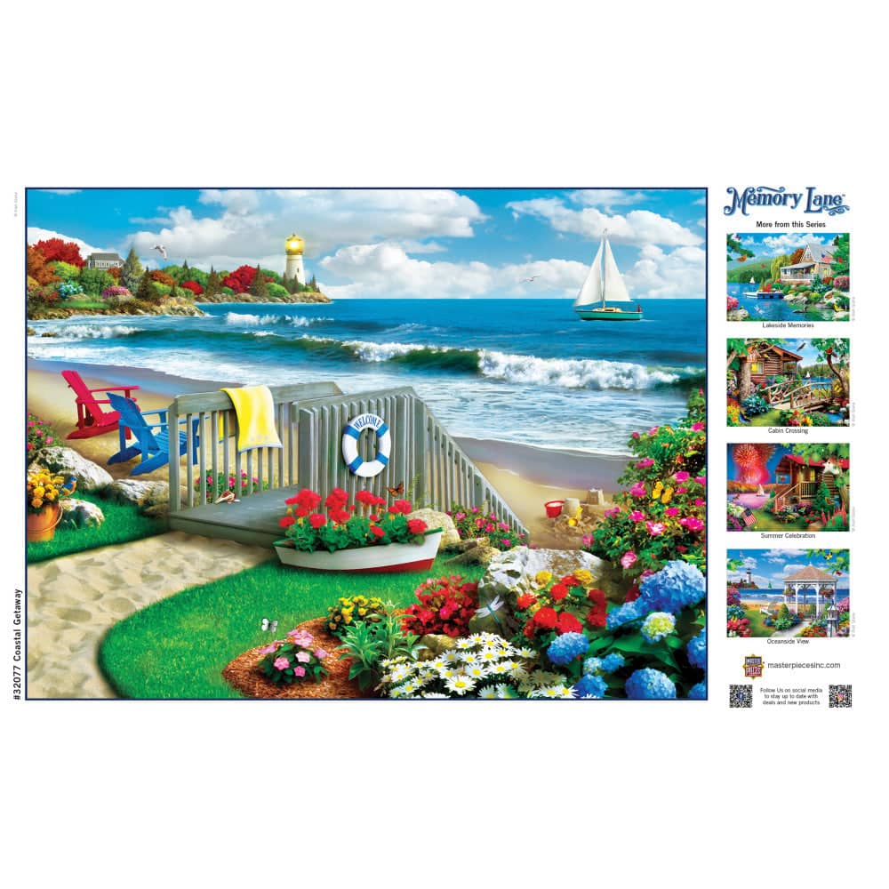 Memory Lane - Coastal Getaway 300 Piece EZ Grip Jigsaw Puzzle