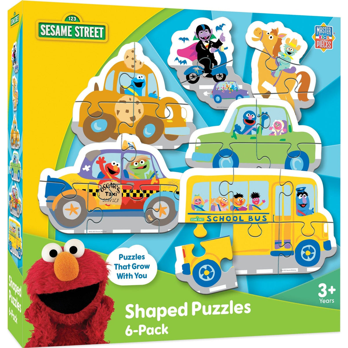 Sesame Street - Vehicles Mini Shaped Puzzles 6-Pack