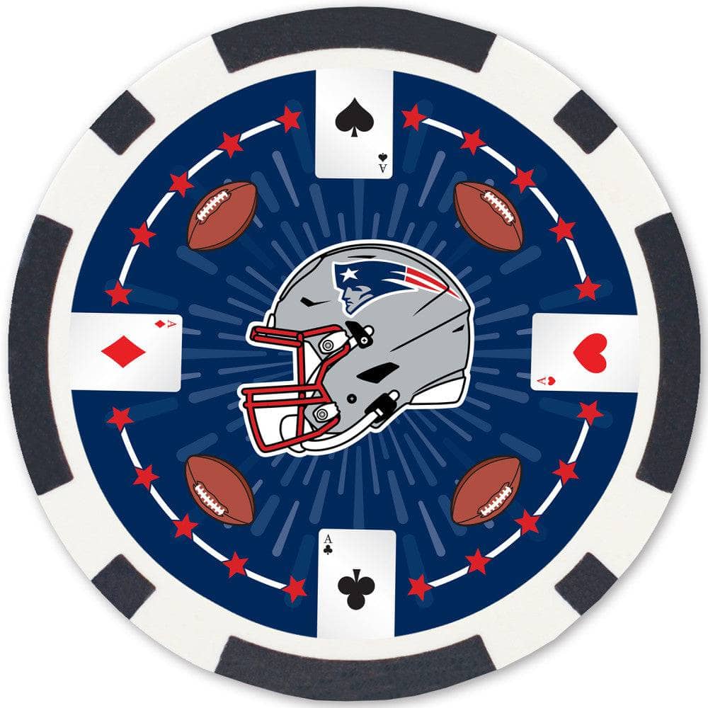 New England Patriots 100 Piece Poker Chips