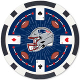 New England Patriots 100 Piece Poker Chips