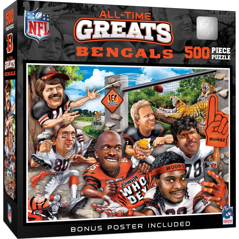 Cincinnati Bengals - All Time Greats 500 Piece Jigsaw Puzzle