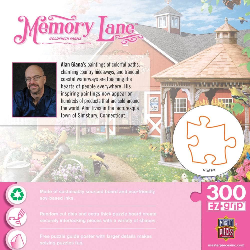 Memory Lane - Goldfinch Farms 300 Piece EZ Grip Jigsaw Puzzle