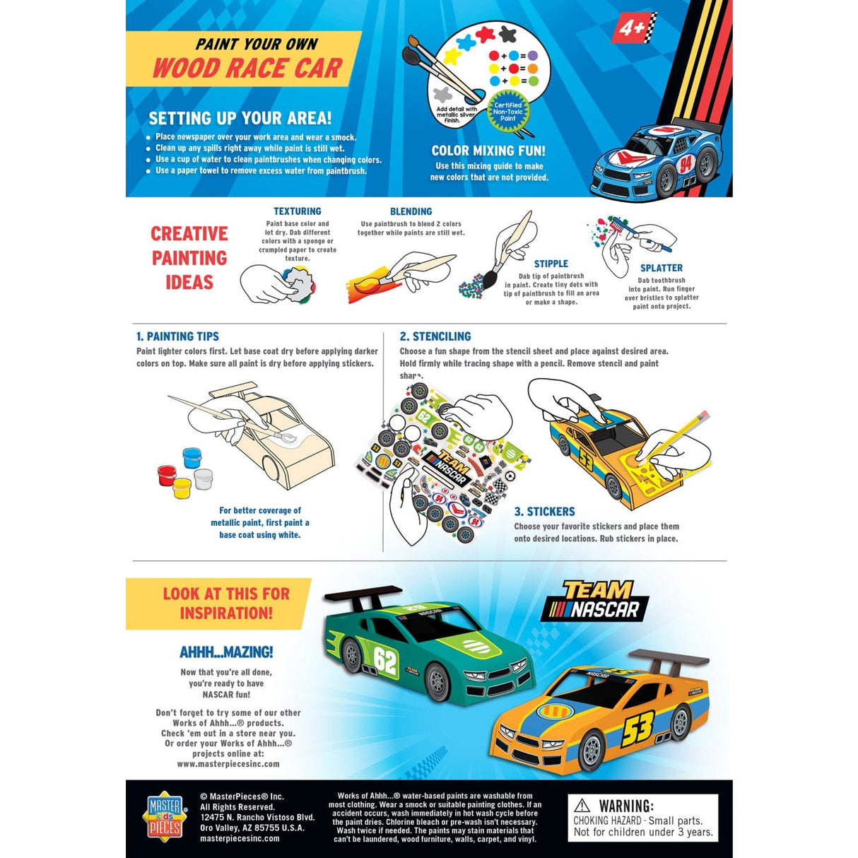 NASCAR - Wood Race Car Craft Set