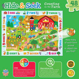 Hide & Seek - Counting on the Farm 48 Piece Jigsaw Puzzle