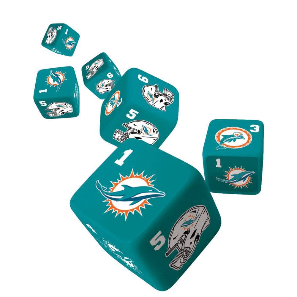 Miami Dolphins Dice Set - 19mm