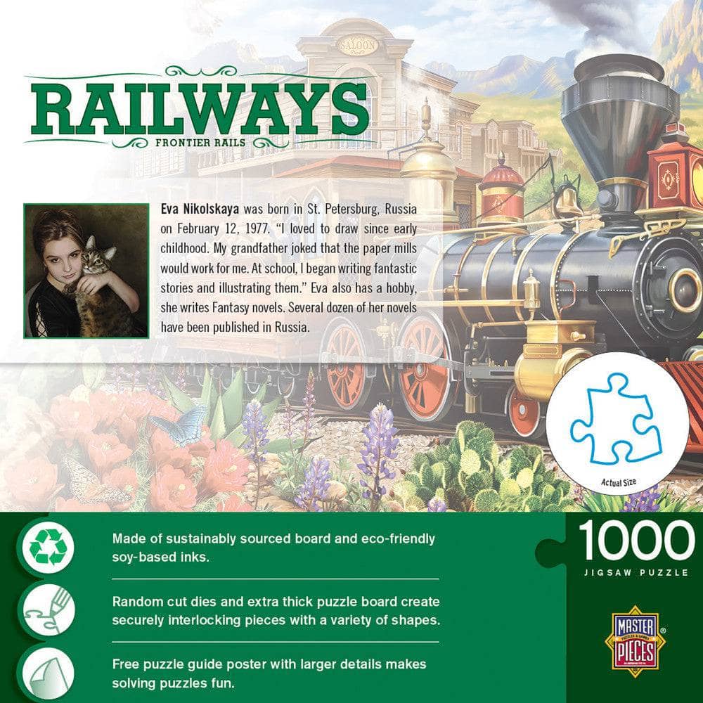 Railways - Frontier Rails 1000 Piece Jigsaw Puzzle