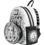 Loungefly Alice in Wonderland Sketch Mini Backpack
