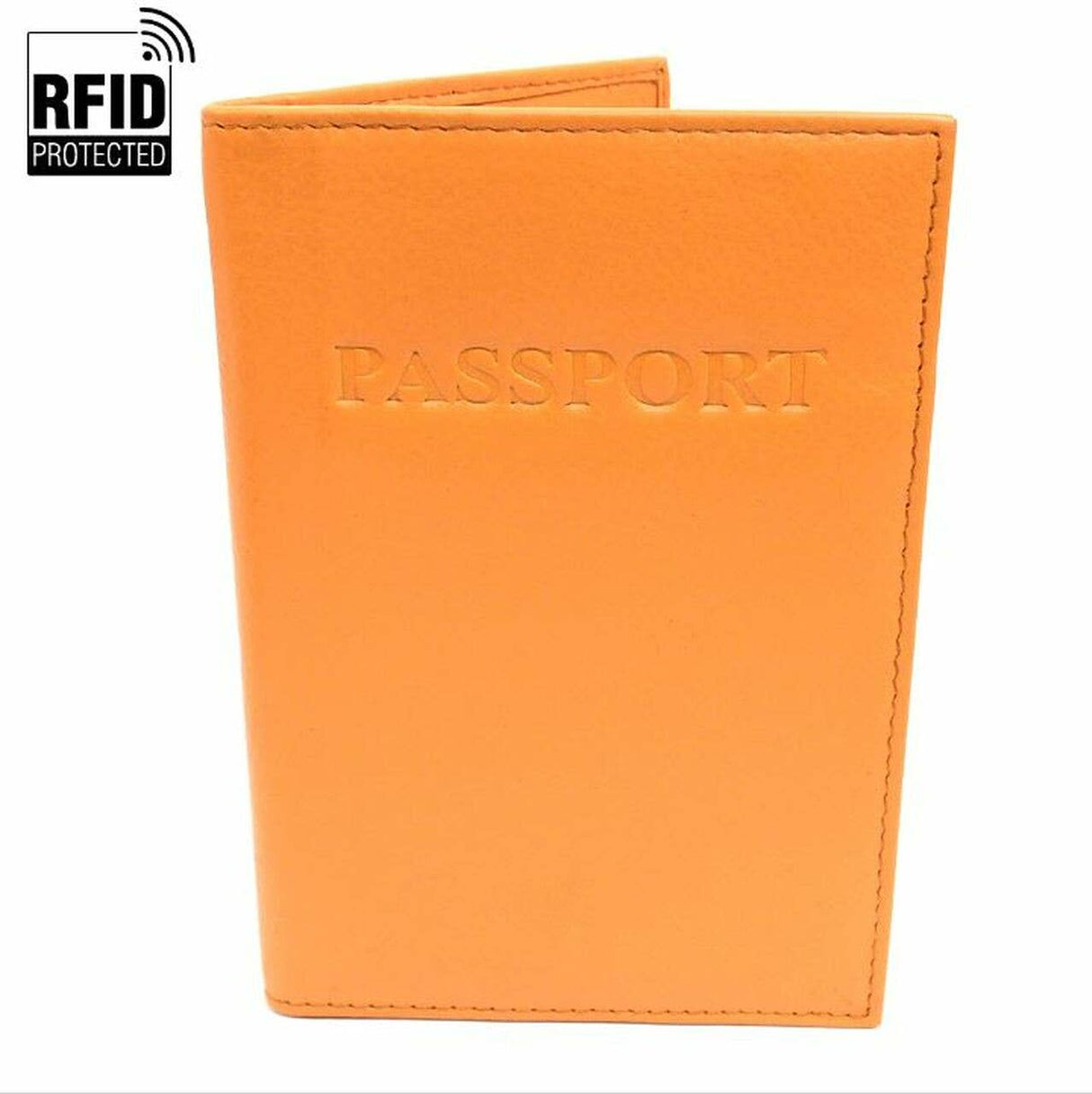 RFID Genuine Leather Passport Case