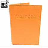 RFID Genuine Leather Passport Case