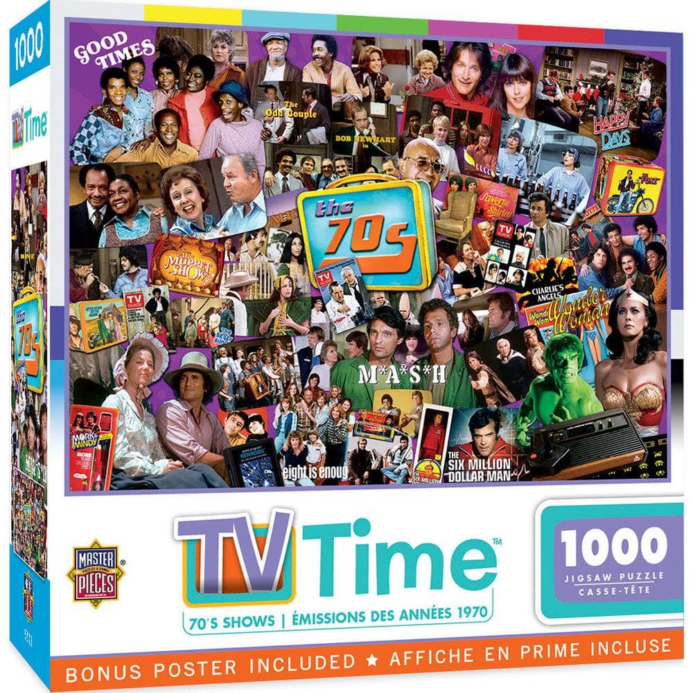 TV Time - 70's Shows 1000 Piece Jigsaw Puzzle