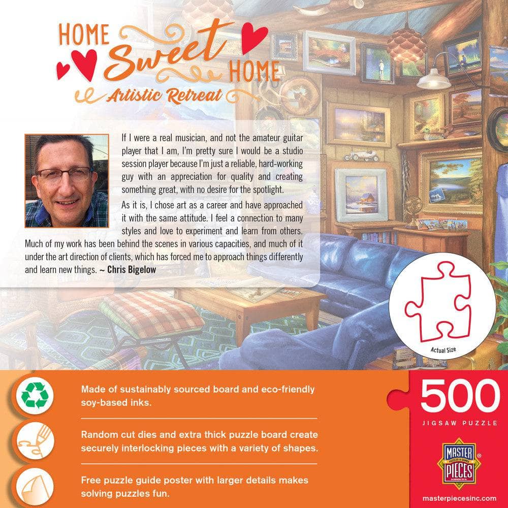 Home Sweet Home - Artistic Retreat 500 Piece Jigsaw Puzzle