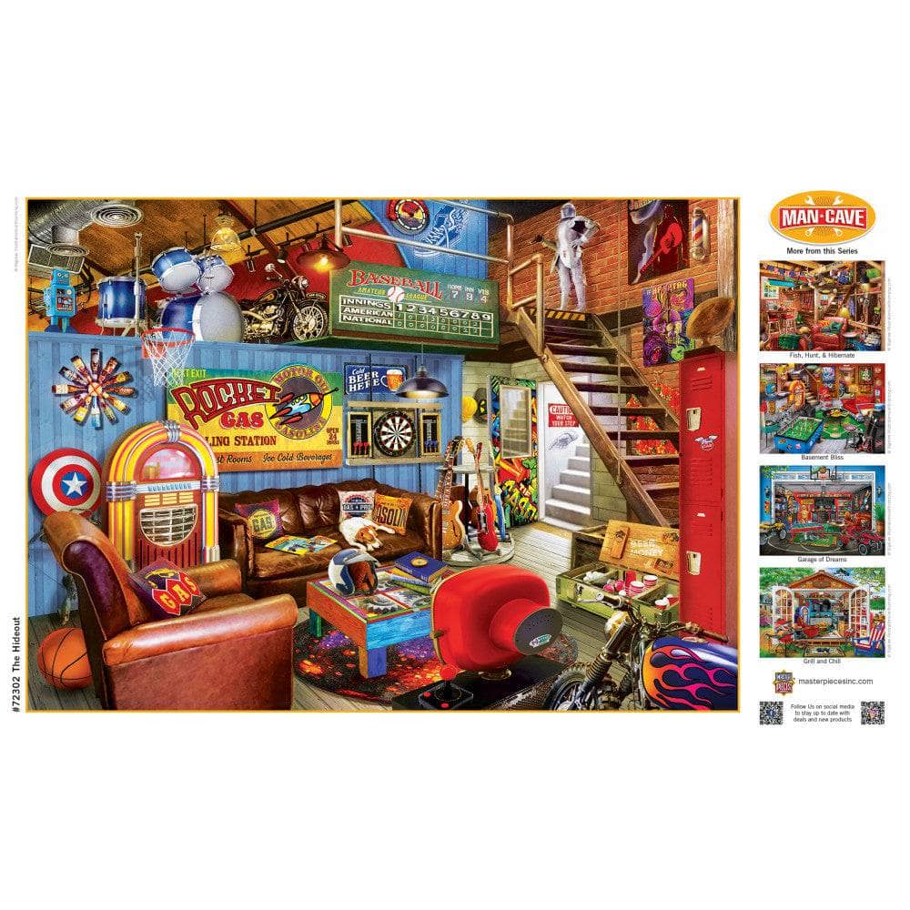 Man Cave - The Hideout 1000 Piece Jigsaw Puzzle