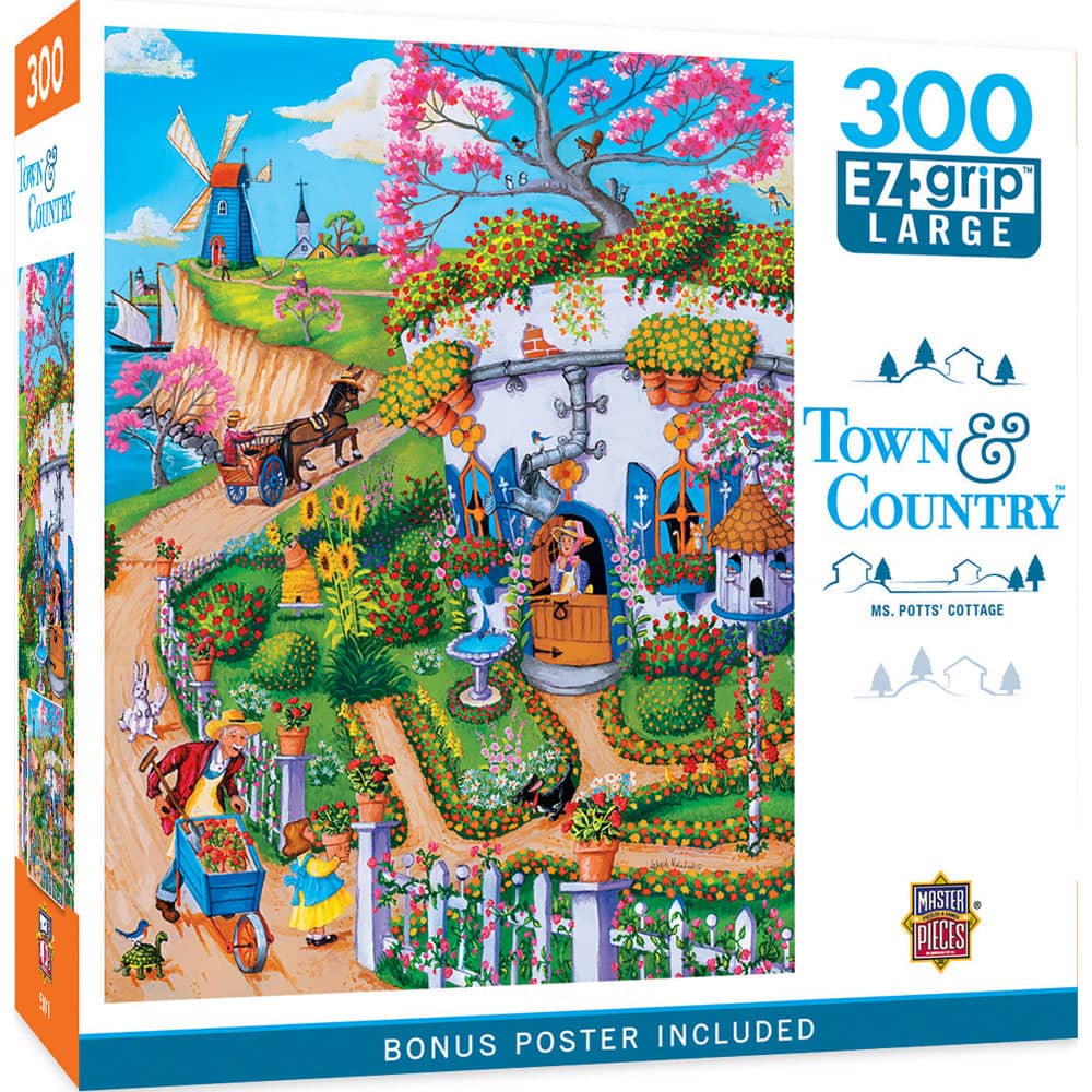 Town & Country - Ms. Potts' Cottage 300 Piece EZ Grip Jigsaw Puzzle