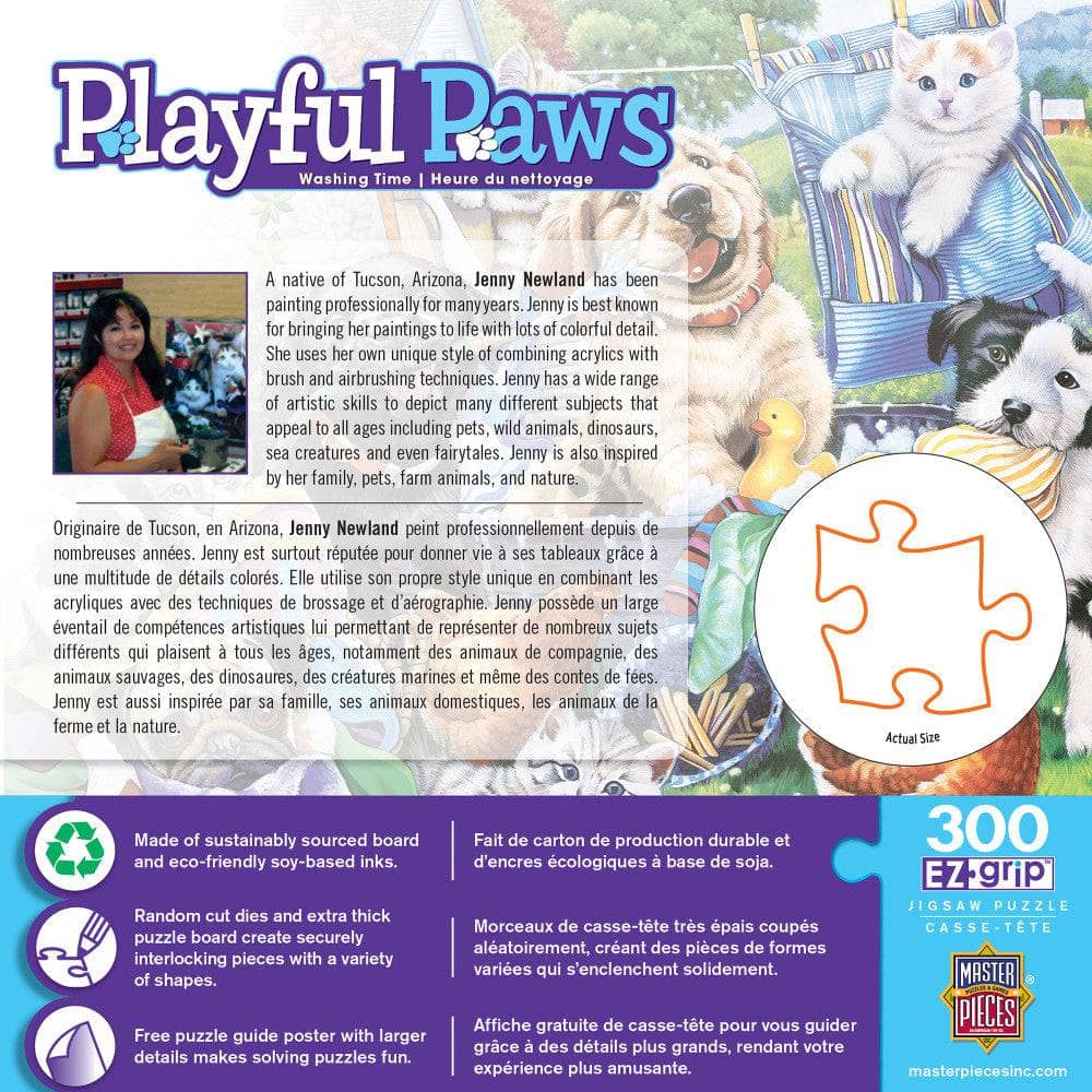 Playful Paws - Washing Time 300 Piece EZ Grip Jigsaw Puzzle