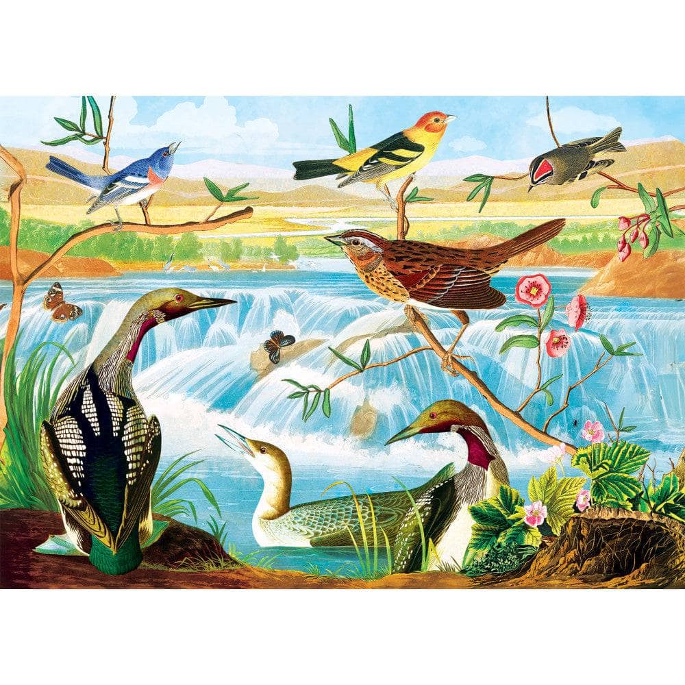 Audubon - Harmony of Birds and Stream 1000 Piece Jigsaw Puzzle