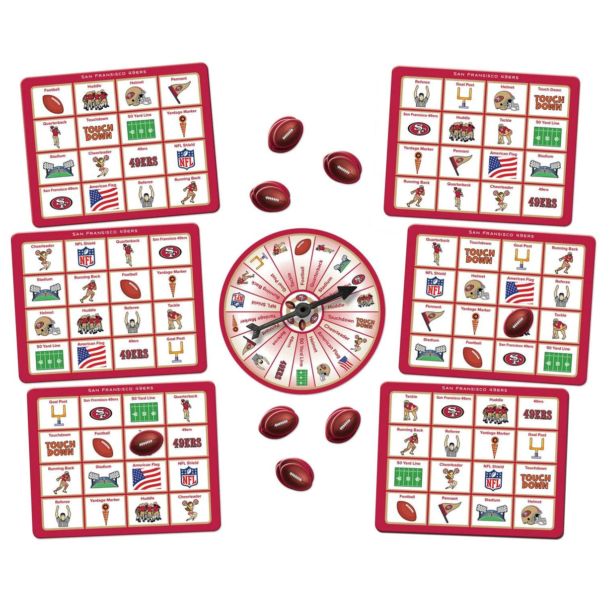 San Francisco 49ers NFL Bingo Game